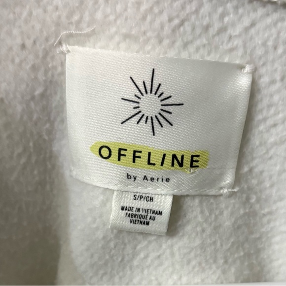 White and Tan Sherpa Pullover Jacket - Picture 6 of 6